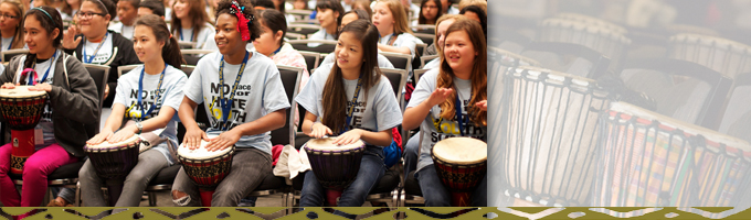 youth conference keynote drumming