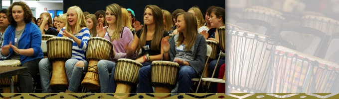 youth conference keynote drumming